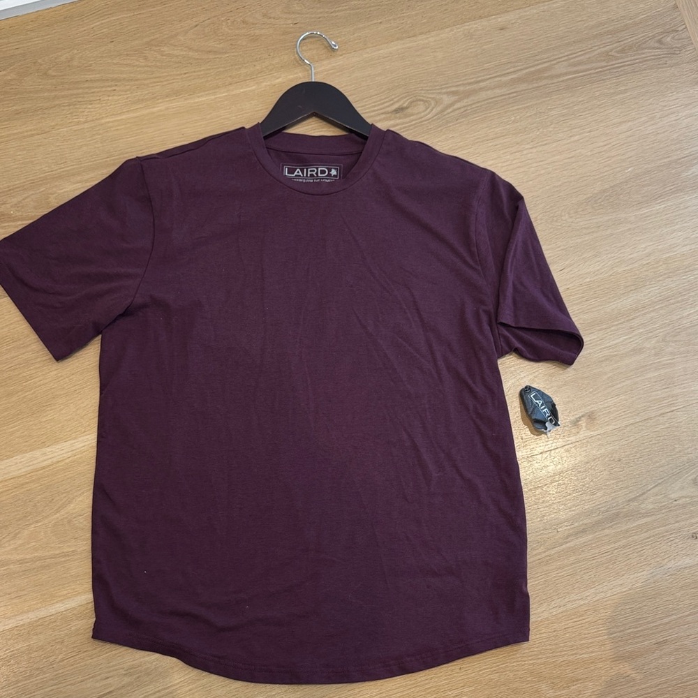 Men's Burgundy Short Sleeve Tee